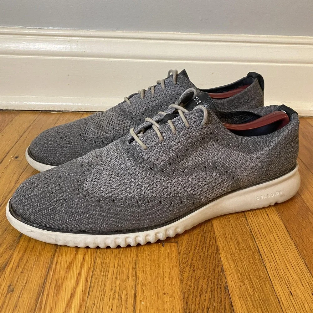 Cole Haan ZeroGrand Knit Oxford Shoes Mens Size 13 Gray Grand.OS Casual